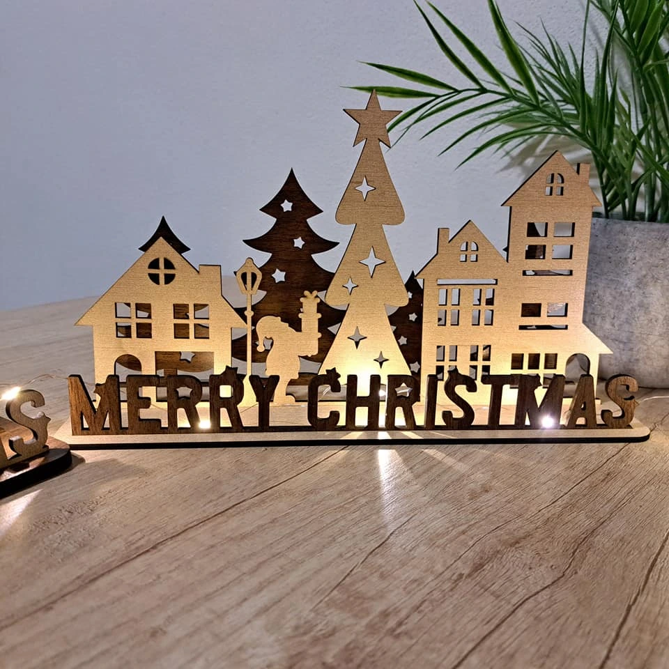 Vianočná dedinka s extra osvetlením